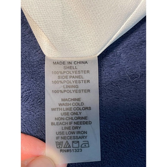 Vince Camuto Womens Shift Dress Size 6 Oasis Palm Trees Drawstring Black & White - Picture 10 of 10